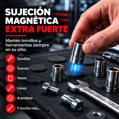 Alfombrilla magnética para herramientas y tornillos