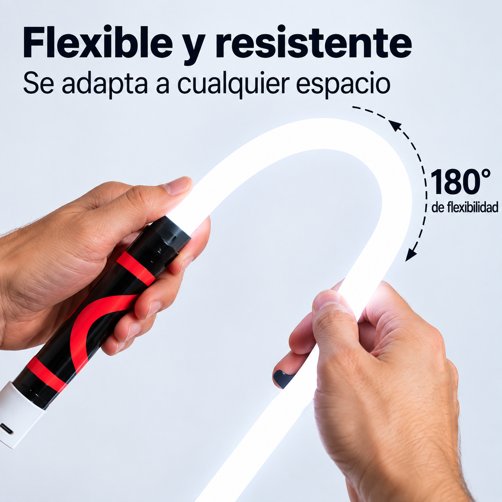 Linterna LED flexible recargable | Manos libres